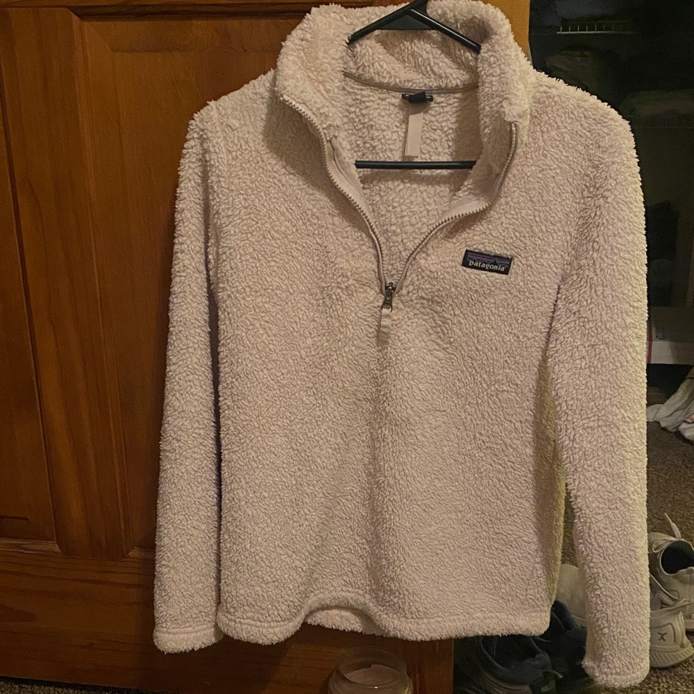 Patagonia Cream Sherpa Fleece Jacket
